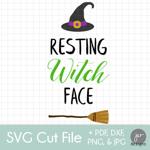 Resting Witch Face - SVG Cut File Bundle