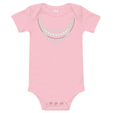 Pearl Necklace Strands Baby Bodysuit