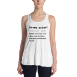 Barre Crawl - Women's Flowy Racerback Tank